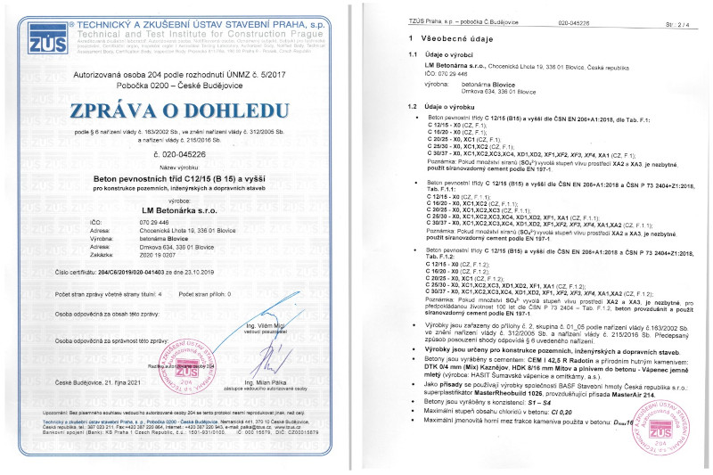 Zprva o dohledu
